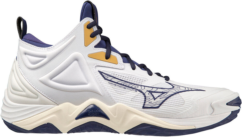 Mizuno wave momentum 3 mid zapatilla indoor hombre Blanco (49)