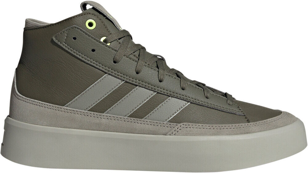 Adidas znsored hi prem leather zapatilla moda hombre Gris (41 1/3)