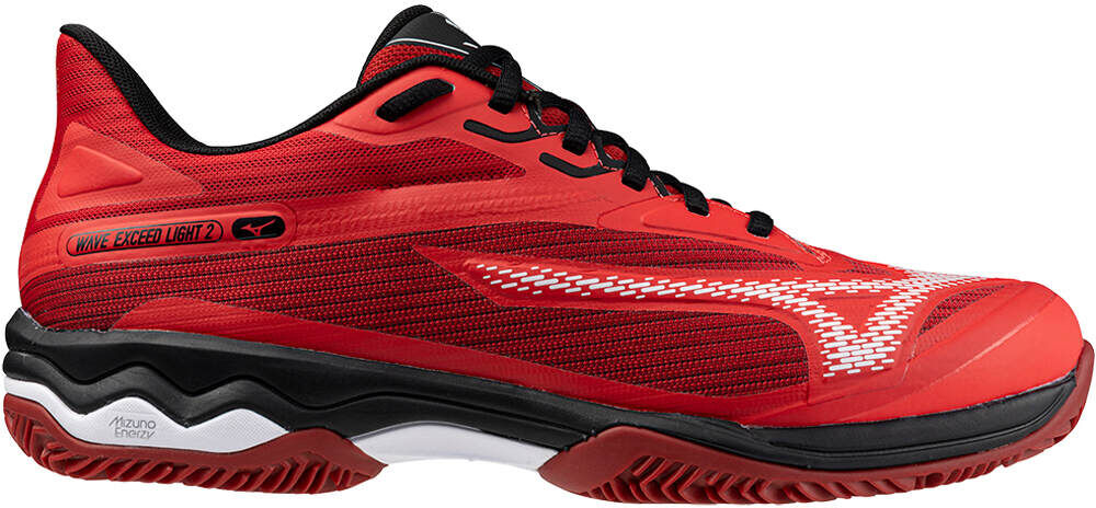 Mizuno wave exceed light 2 cc Zapatillas Tenis Hombre Rojo (41)