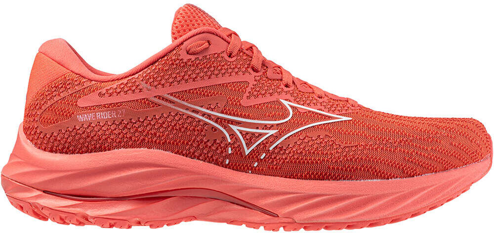 Mizuno wave rider 27 zapatilla running hombre Rojo (45)