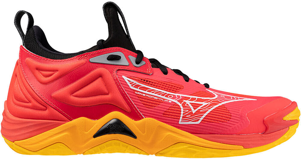 Mizuno wave momentum 3 zapatilla indoor hombre Rojo (46)