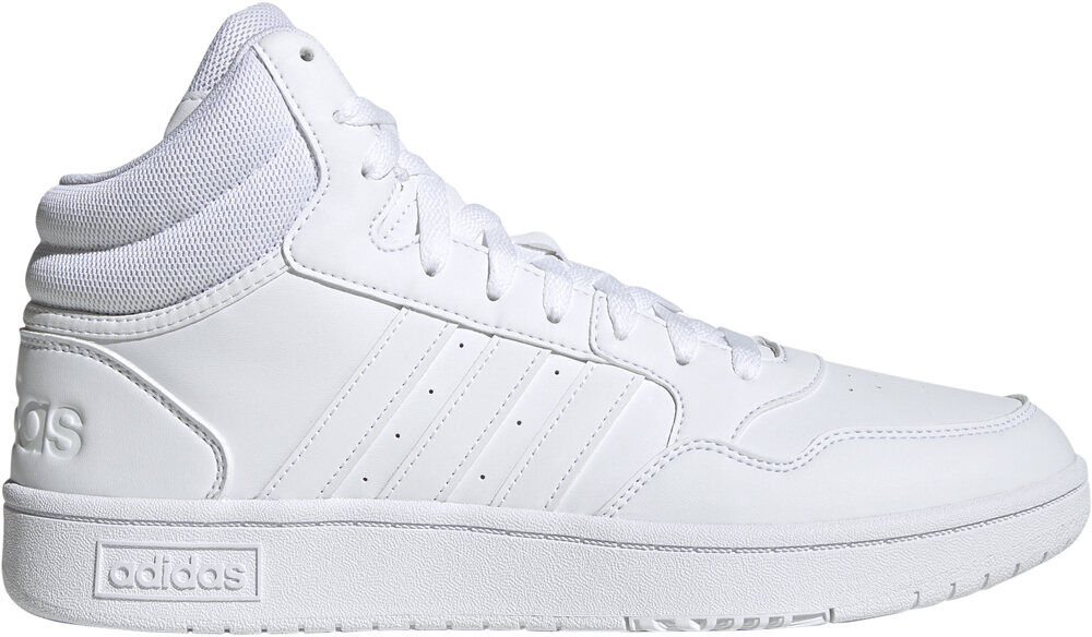 Adidas hoops 30 mid zapatilla moda hombre Blanco (44)