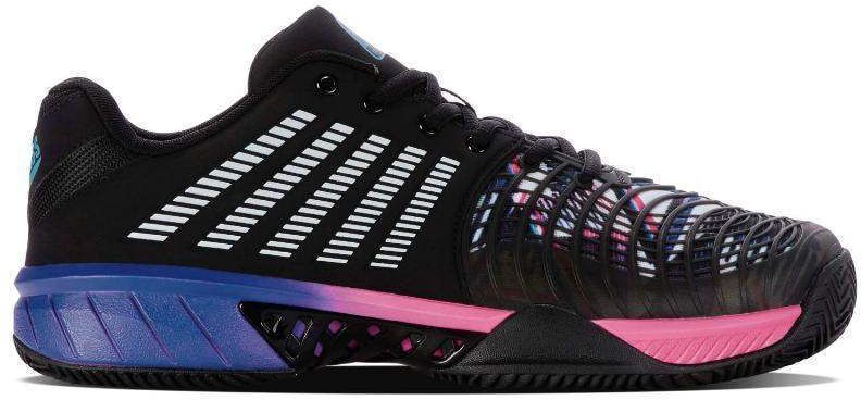 Zapatillas Kswiss Express Light 3 HB Padel Negro Azul Rosa Neon -  -43