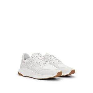 Boss TTNM EVO leather lace-up trainers with mesh trims