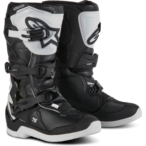 Nuorten Crossisaappaat Alpinestars Tech 3S Valko-Musta