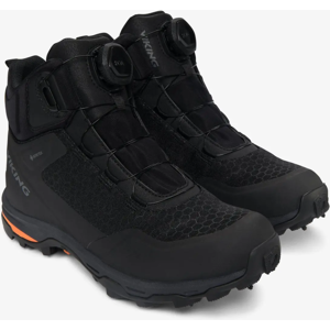 Kelkkasaappaat Viking Rask 2 Spikes Mid GTX BOA M Musta-Oranssi