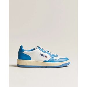 Autry Medalist Low Bicolor Leather Sneaker White/Blue - Sininen - Size: W28 W29 W30 W31 W32 W34 W36 - Gender: men