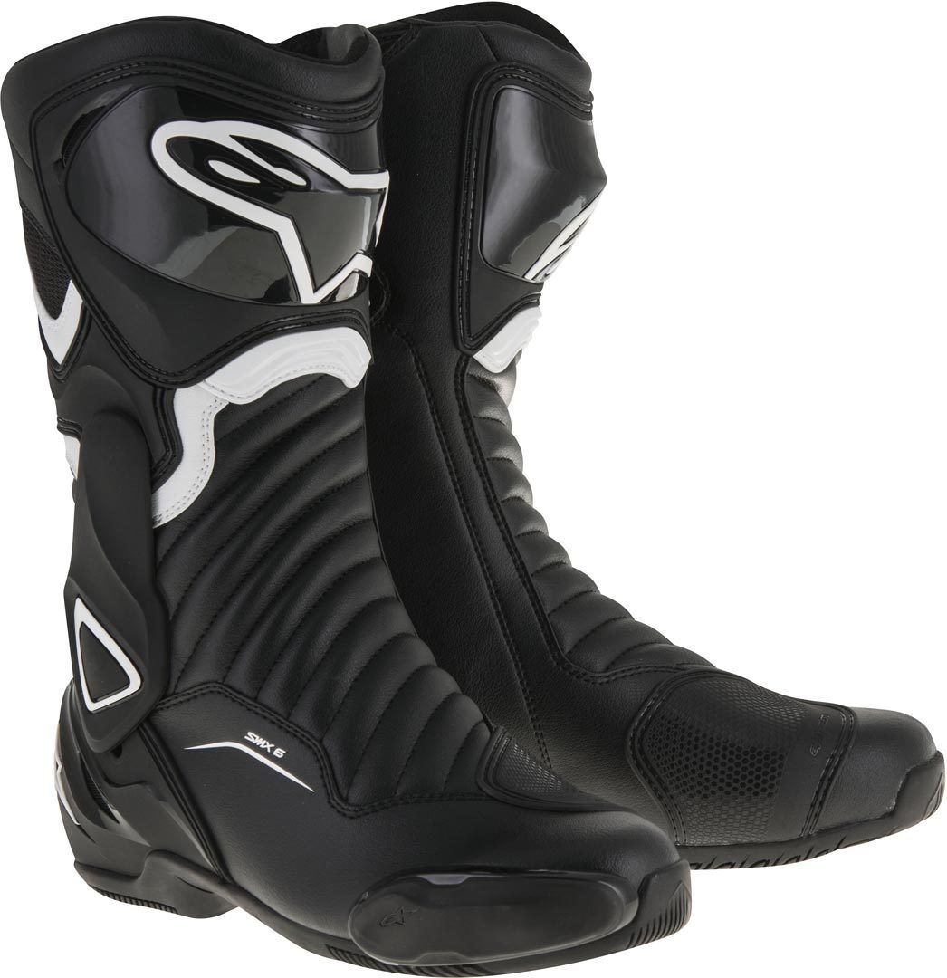 Alpinestars SMX-6 V2 Moottoripyörä saappaat  - Musta Valkoinen - Size: 47