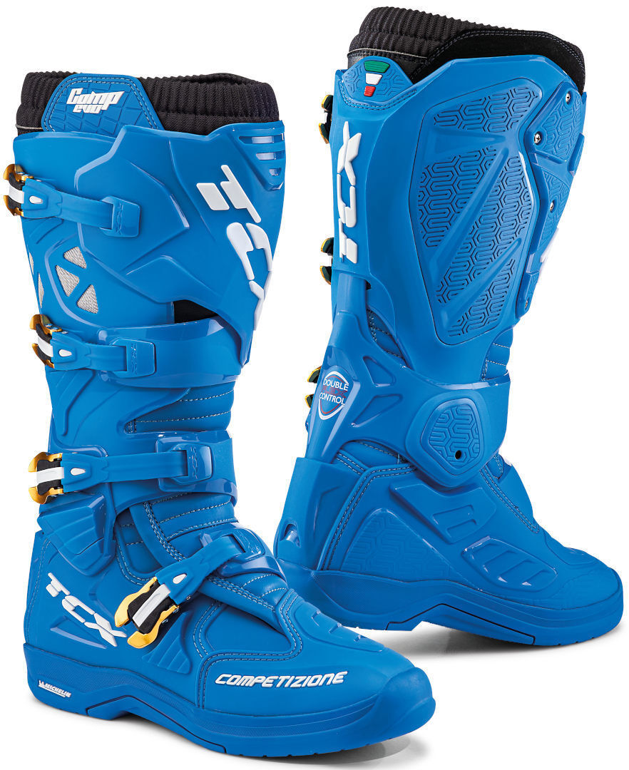 TCX Comp Evo 2 Michelin Motocross saappaat  - Sininen - Size: 40