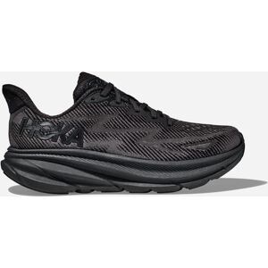 HOKA Clifton 9 Chaussures en Black Taille 45 1/3 Regular   Route - Publicité