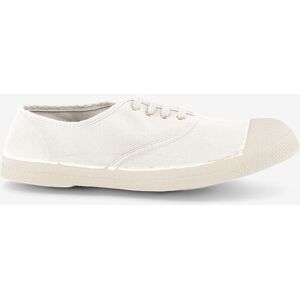 BENSIMON TENNIS LACETS HOMME En coton OEKO-TEX BLANC 41,42,43,44,45,46