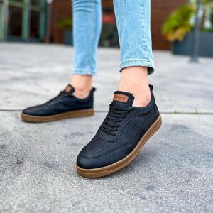 Original marque couleur noire rétro décontracté hommes baskets haute qualité en cuir hommes chaussures CH157