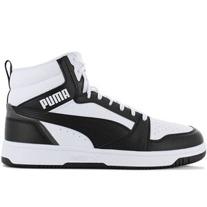 Puma Rebound V6 Mid - Chaussures de basket-ball pour hommes Blanc-Noir 392326-01 ORIGINAL - Publicité
