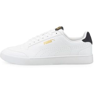 Puma Mixte Shuffle Perf Sneakers Basses, Blanc White Team Gold/Peacoat, 44 EU - Publicité