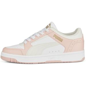 Puma Homme Rebound Joy Low Basket, White Vapor Gray Rose Dust Gold, 47 EU - Publicité