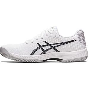 Asics Homme Gel-Game 9 Padel Sneaker, White Black, 45 EU - Publicité