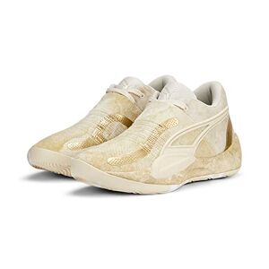 Puma Unisex Adults' Sport Shoes RISE NITRO NEPHRITE Basketball Shoe, FROSTED IVORY-METALLIC GOLD, 41 - Publicité