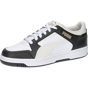 Puma Homme Rebound Joy Low Basket, Blanc Vapor Gray Black Gold, 41 EU - Publicité