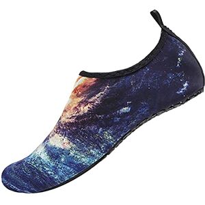 Routefuture Chaussettes de Sport Aquatique de Nager de Surf de Yoga et de Plage Pieds Nus à séchage Rapide Aqua Chaussettes Slip-on 2019 Chaussures d'eau pour Enfants Hommes Femmes - Publicité