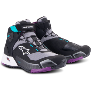 Alpinestars Chaussures Moto Femme Alpinestars CR-X Drystar Noir-Gris Plom Tea -