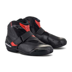 Chaussures Moto Alpinestars SMX-1 R V2 Vented Noir-Rouge -
