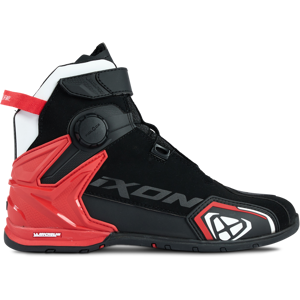 Bottes Moto Ixon Bull 2 WP Noir-Blanc-Rouge -