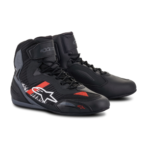 Chaussures Moto Alpinestars Faster-3 Rideknit Noir-Gris-Rouge -