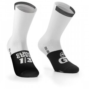 ASSOS - GT Socks C2 - Chaussettes de cyclisme taille I - 39-42, gris - Publicité