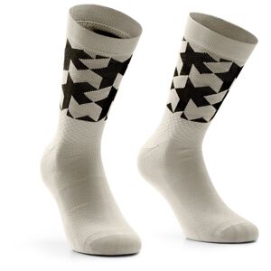 ASSOS - Monogram Socks Evo - Chaussettes de cyclisme taille II - 43-46, gris - Publicité