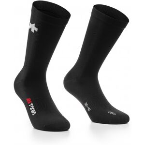 ASSOS - RS Socks Targa - Chaussettes de cyclisme taille 0 - 35-38;I - 39-42;II - 43-46, noir - Publicité