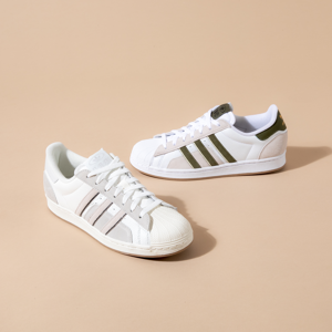 Adidas Originals Superstar Play Hard blanc/kaki 46 homme