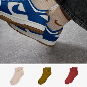 Nike Chaussettes X3 Everyday Mid Rose/beige multicolore 43/46 homme