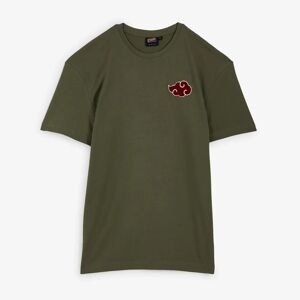 Naruto Tee Shirt Akatsuki Sherpa Logo kaki l homme