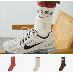 Nike Chaussette X3 Crew Stripes rouge/blanc 43/46 homme