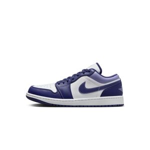 Nike Chaussures Nike Air Jordan 1 Low Violet & Blanc Homme - 553558-515 Violet & Blanc 11 male