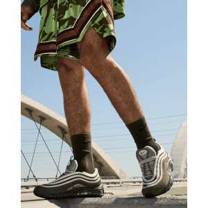 Chaussures Nike Air Max 97 Blanc & Marron Homme - FB9619-001 Blanc & Kaki 11.5 male - Publicité
