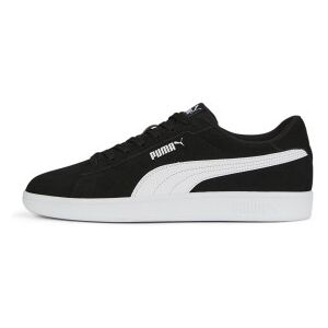 Puma unisex. 39098401 Smash 3.0 Leather Sneakers black (44), Cuir, Noir, Plat, Lacets, Casuel - Publicité