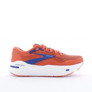 BROOKS Ghost max homme - Taille : 42.5 - Couleur : 815 - RED ORANGE/BLA - Publicité