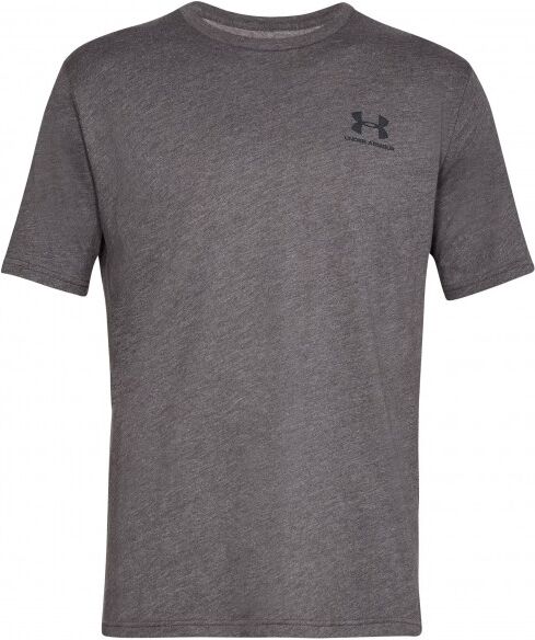 Under Armour - Sportstyle Left Chest S/S - T-shirt technique taille XXL - Regular, gris/noir