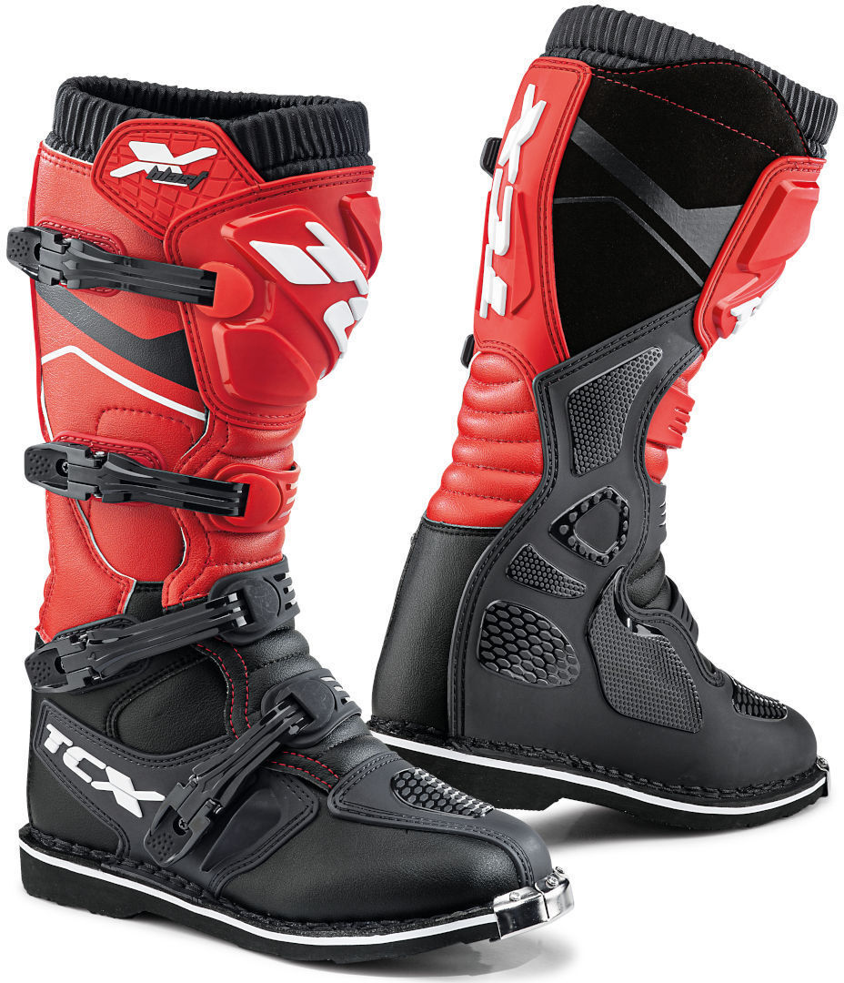 TCX X-Blast Bottes Motocross Noir Rouge taille : 47