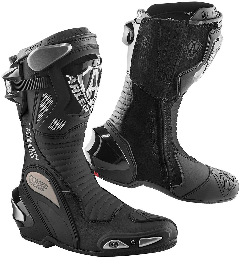 Arlen Ness Xaus Replica Bottes de moto Noir taille : 46