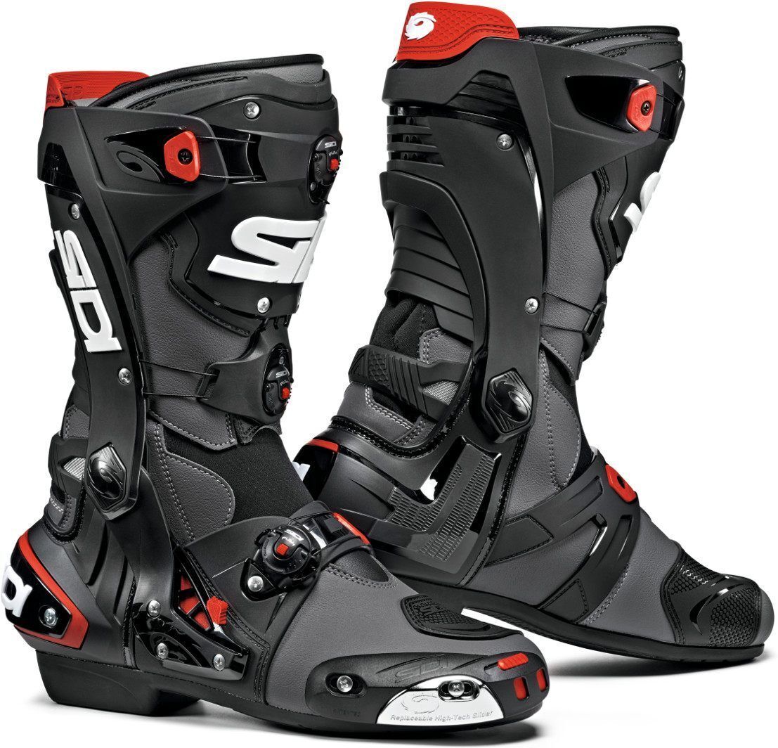 Sidi Rex Motorcycle Boots Bottes de moto Noir Gris taille : 42