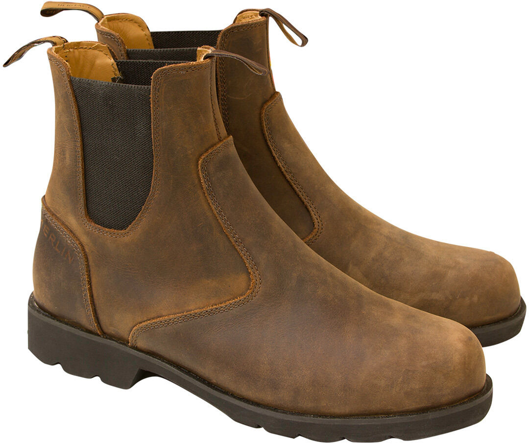 Merlin G24 Stockwell Bottes de moto Brun taille : 42