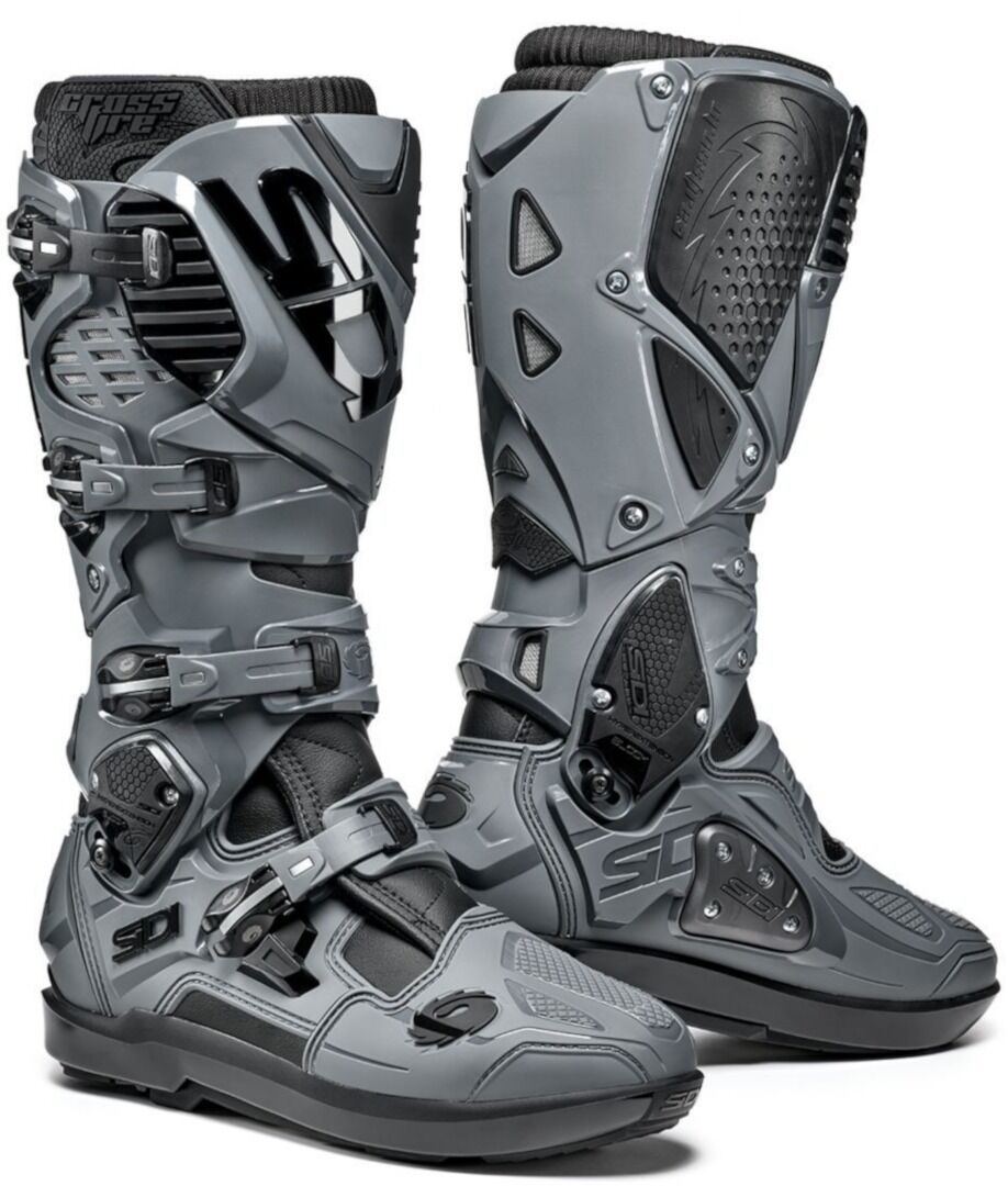 Sidi Crossfire 3 SRS Limited Edition Bottes Motocross Noir Gris taille : 47