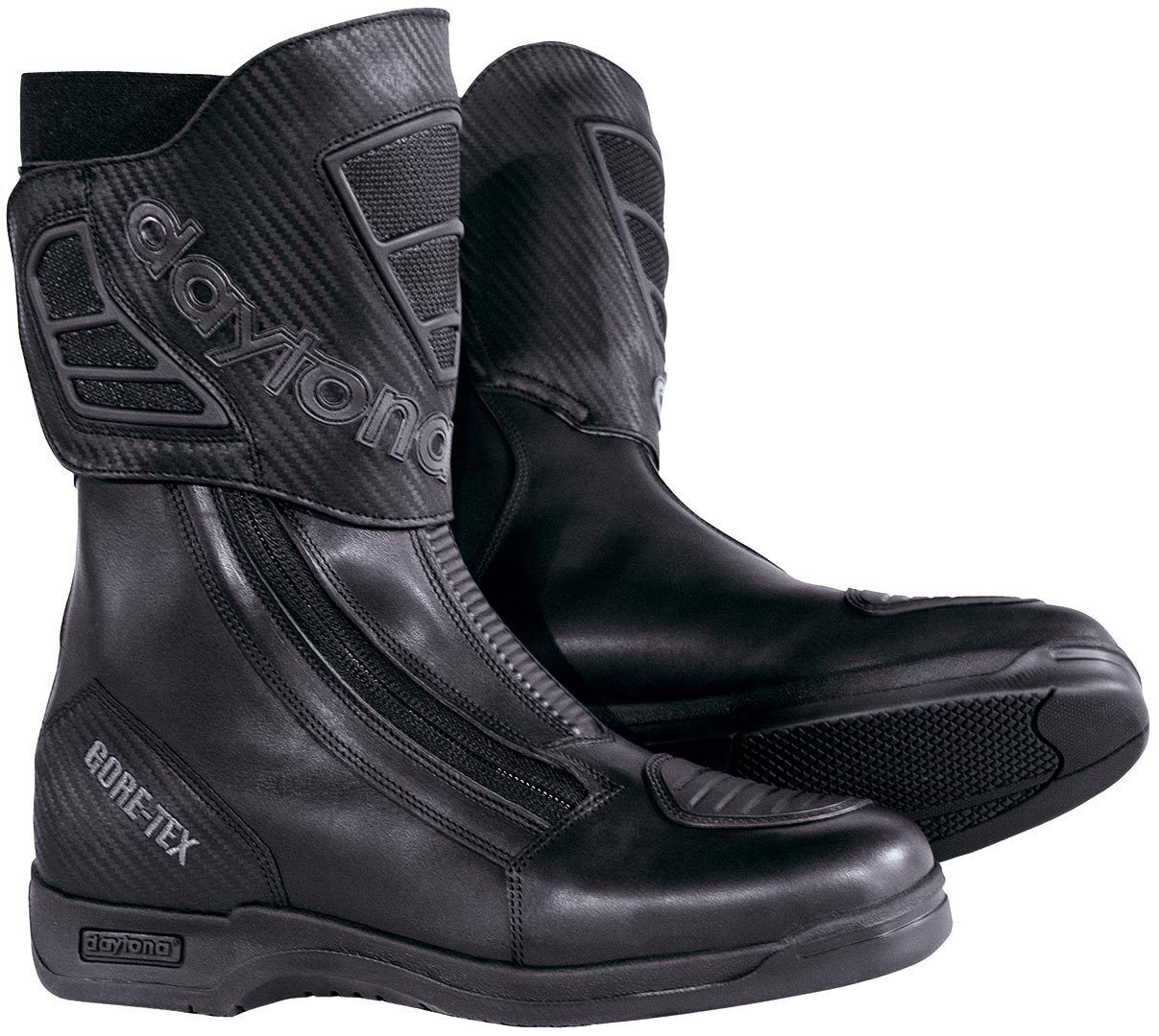 Daytona Highway II GTX Gore-Tex Bottes de moto imperméables Noir taille : 47