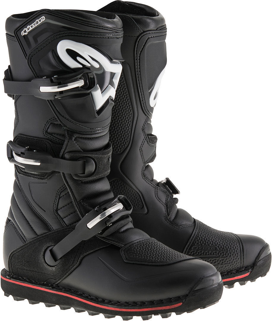 Alpinestars Tech-T Motorcycle Boots  - Black Red