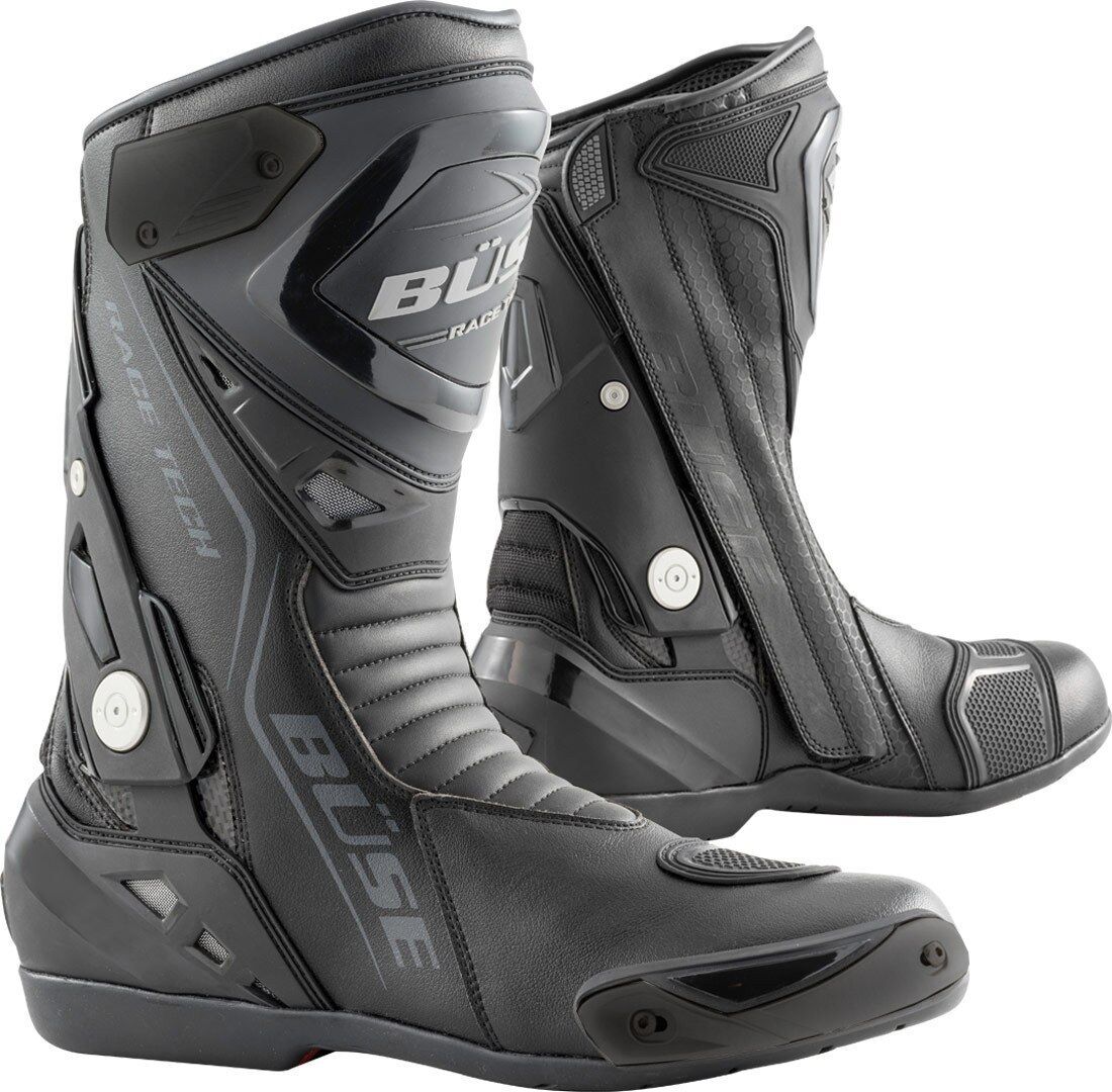 Büse Gp Race Tech Motorcycle Boots  - Black