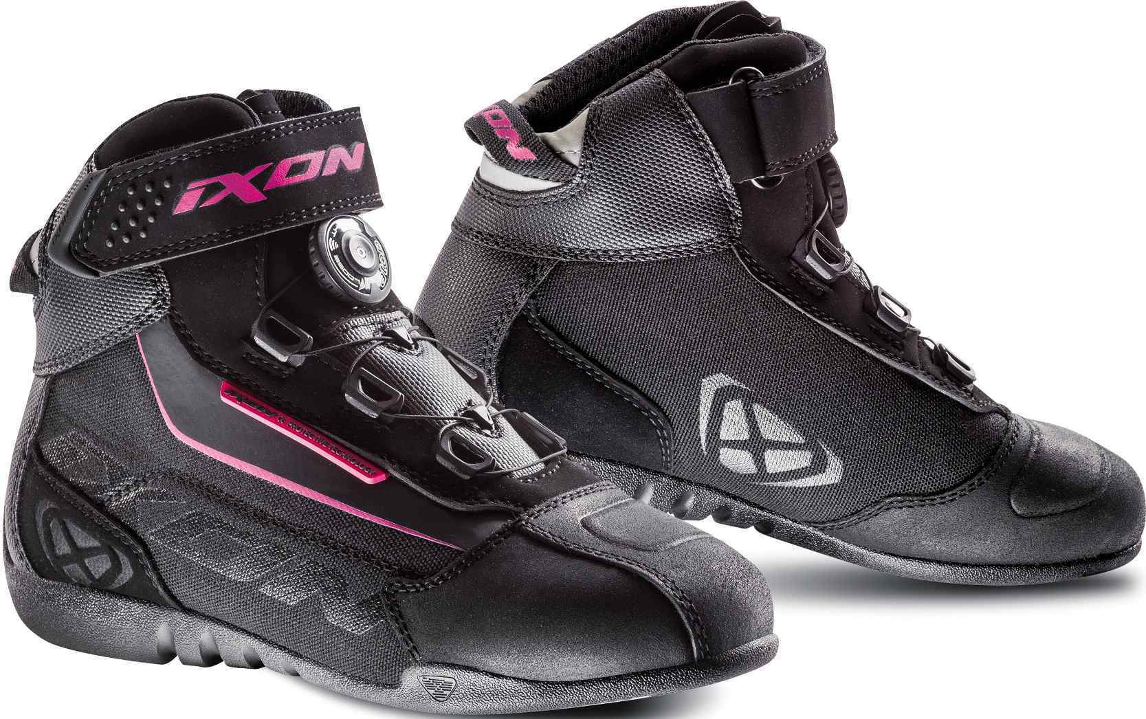 Ixon Assault Evo Ladies Motorcycle Shoes  - Black Pink