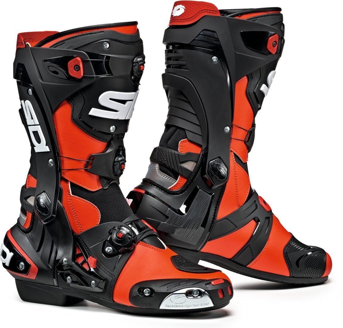 Sidi Rex Motorcycle Boots  - Black Red