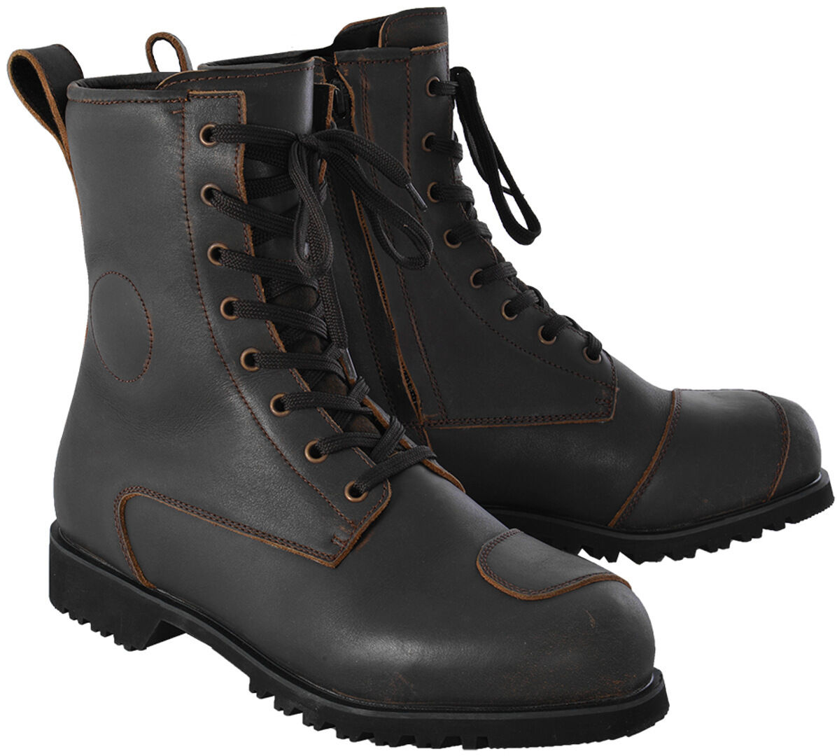 Oxford Merton Motorcycle Boots  - Brown